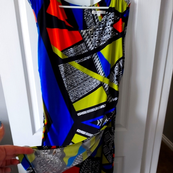 Dress -Plus Size-  Fitted Summer Dress - Picture 1 of 7